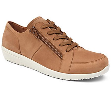 Vionic Suede Lace-Up Sneakers - Abigail