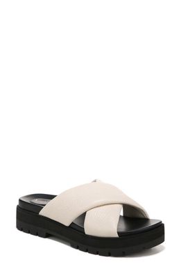 Vionic Vesta Crisscross Platform Sandal in Cream