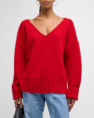 Virgina Wool V-Neck Sweater