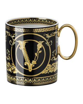 Virtus Gala Black Mug With Handle