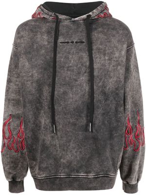 Vision Of Super acid-wash pullover hoodie - Grey