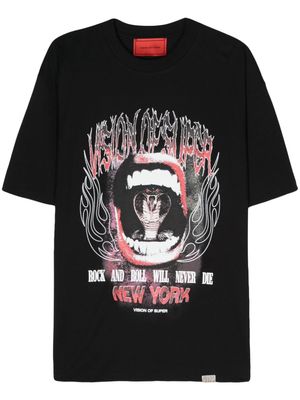Vision Of Super Cobra Mouth cotton T-shirt - Black