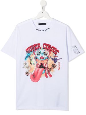 Vision Of Super Kids round neck T-shirt - White