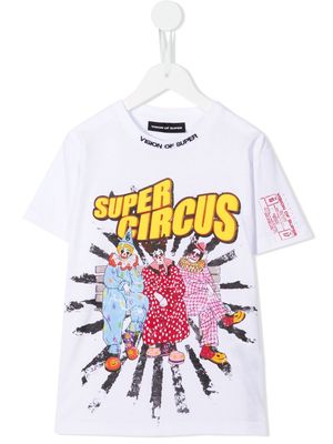 Vision Of Super Kids Super Circus graphic-print T-shirt - White