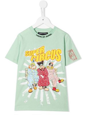 Vision Of Super Kids Super Circus-print T-shirt - Green