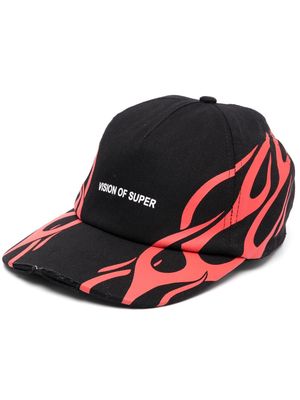 Vision Of Super logo-lettering cotton cap - Black
