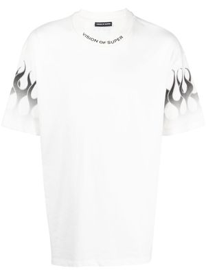 Vision Of Super logo-print cotton T-shirt - White