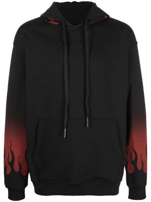 VISION OF SUPER Negative Red Flames hoodie - Black