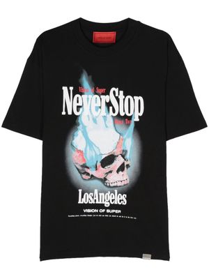 Vision Of Super Never Stop cotton T-shirt - Black