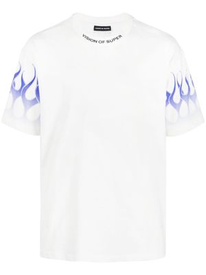 Vision Of Super short-sleeve cotton T-shirt - White