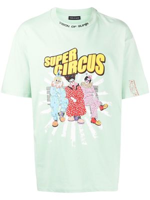 Vision Of Super 'Super Circus' graphic-print T-shirt - Green