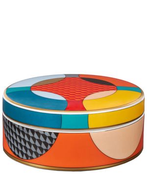 Vista Alegre extra large Futurismo porcelain box - Orange