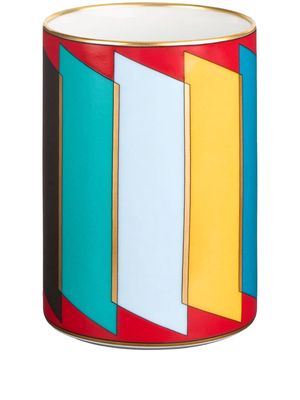 Vista Alegre Futurismo porcelain pencil holder - Red