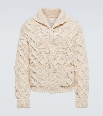 Visvim Cable-knit cotton and linen cardigan