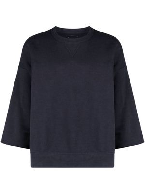 visvim crew-neck cotton-blend sweatshirt - Purple