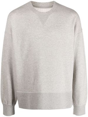 visvim drop-shoulder cotton-cashmere sweatshirt - Grey