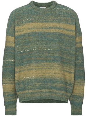 visvim gradient knit wool-cashmere jumper - Green
