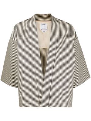 visvim Hickory Unwashed-effect open-front jacket - Neutrals