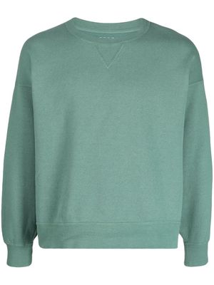 visvim Jumbo crew-neck cotton sweatshirt - Green
