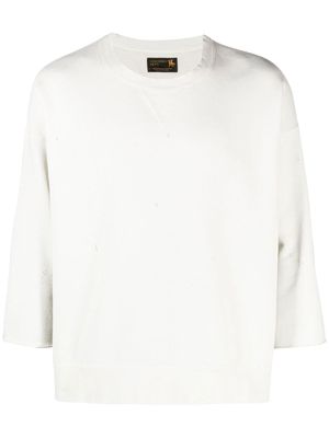 visvim Jumbo faded-effect sweatshirt - White