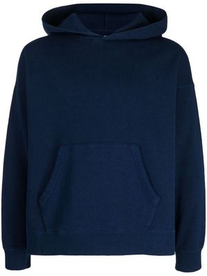 visvim Jumbo long-sleeve cotton hoodie - Blue