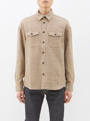 Visvim - Lumber Tweed Wool-blend Shirt - Mens - Light Brown