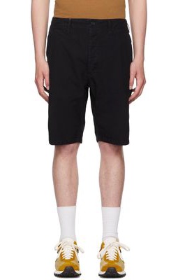 Visvim Navy Cotton Shorts