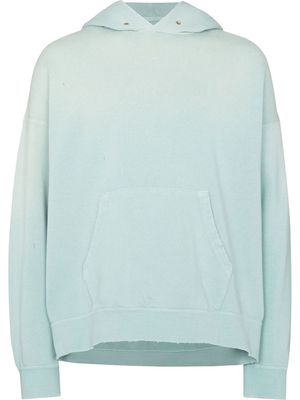 visvim ombré-effect cotton hoodie - Blue