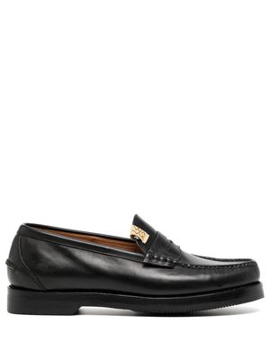 visvim Oxford leather loafers - Black