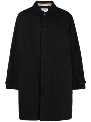 visvim Pointer classic-collar coat - Black