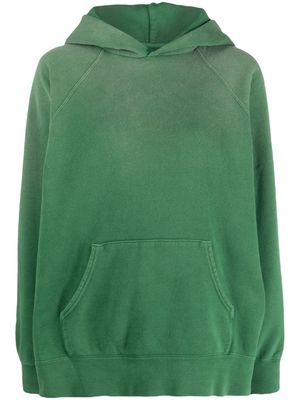 visvim pouch-pocket cotton hoodie - Green