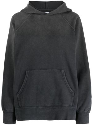 visvim pouch-pocket cotton hoodie - Grey