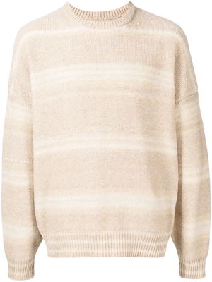 visvim striped crew-neck sweater - Neutrals