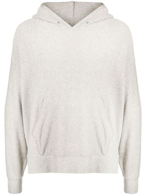 visvim textured cotton hoodie - Grey