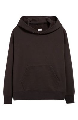 VISVIM Ultimate Oversize Cotton French Terry Hoodie in Black