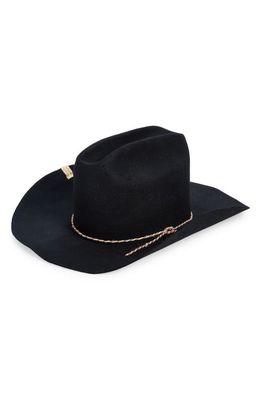 VISVIM Vin Felted Rabbit Hair Cowboy Hat in Black