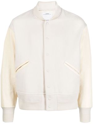 visvim wool blend bomber jacket - White