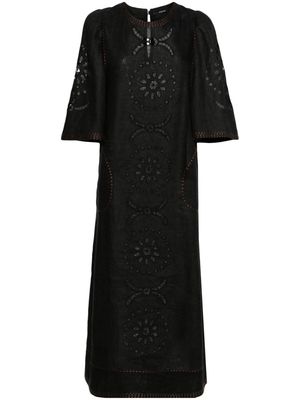 Vita Kin Dalida scallop-detailed maxi dress - Black