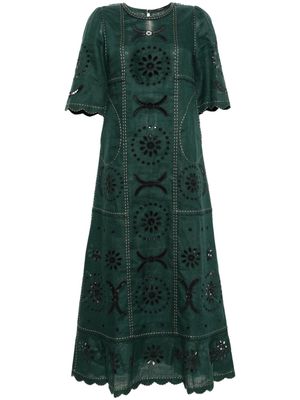 Vita Kin Dalida scallop-detailed maxi dress - Green