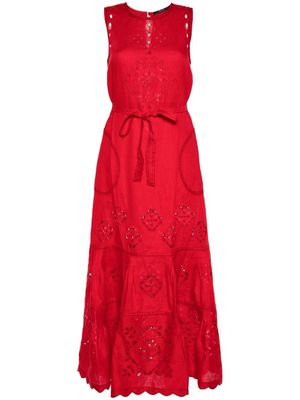 Vita Kin Karry linen maxi dress - Red