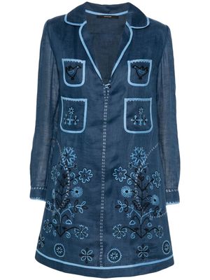 Vita Kin Misha linen mini dress - Blue