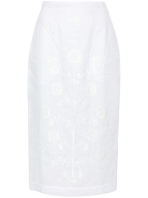 Vita Kin Yana midi skirt - White