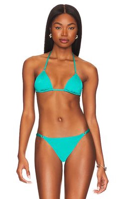 vitamin A Gia Ring Tri Top in Teal