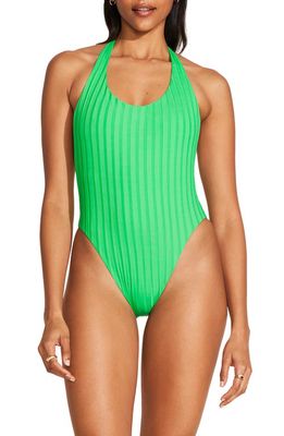 Vitamin A® Alia Rib One-Piece Swimsuit in Spearmint Superib