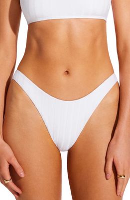 Vitamin A® California High Leg Bikini Bottoms in White