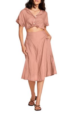 Vitamin A® Playa Cutout Linen Cover-Up Dress in Desert Eco Linen 