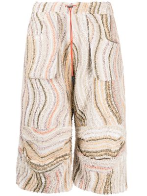 VITELLI cropped knitted trousers - Neutrals