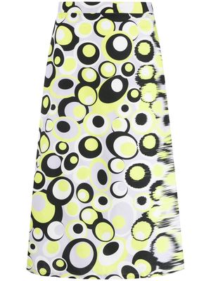 Vivetta all-over graphic-print skirt - Yellow