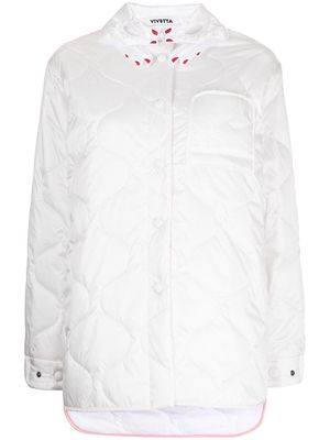 Vivetta cut-out quilted jacket - White