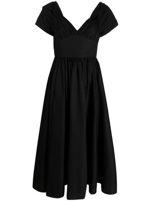 Vivetta flared mid-length dress - Black